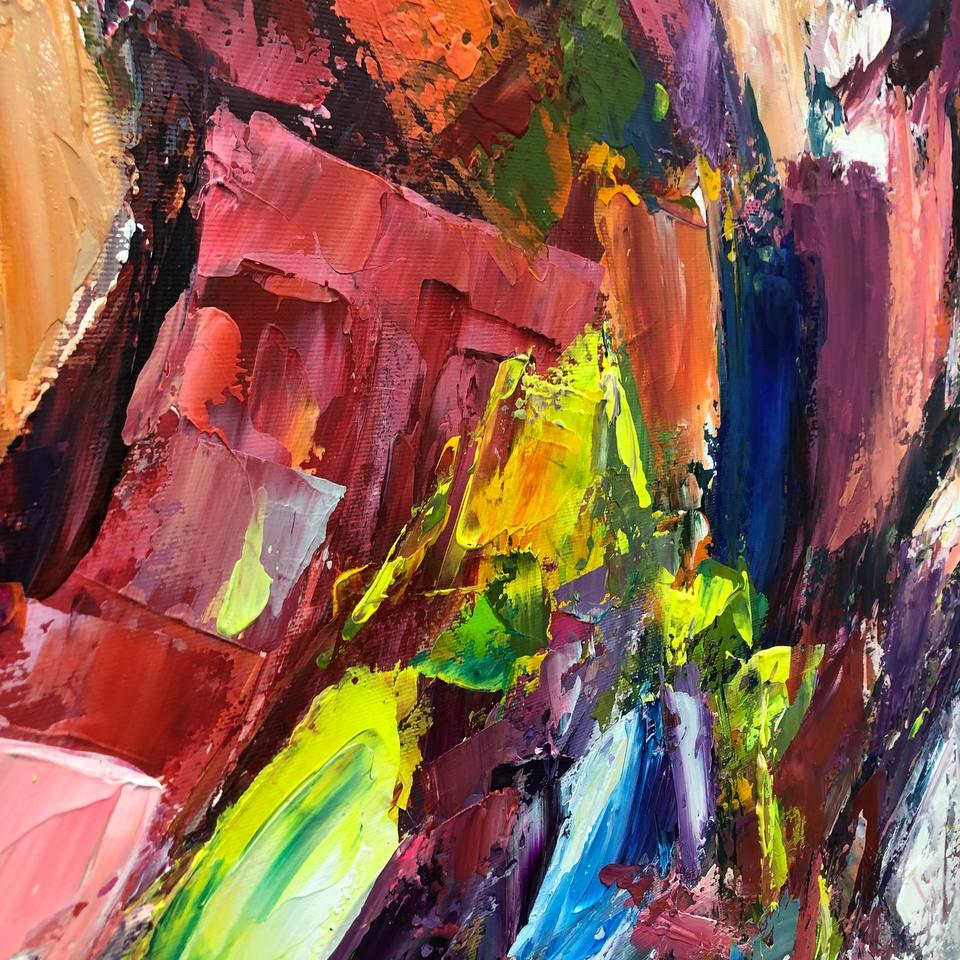 Romantic colorful painting LOVE EXPRESSION