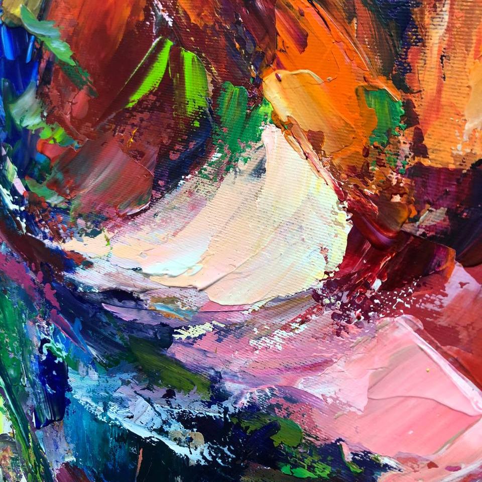 Romantic colorful painting LOVE EXPRESSION