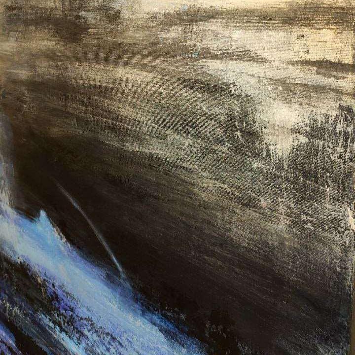 Abstract artwork ocean landscape MORNING OCEAN