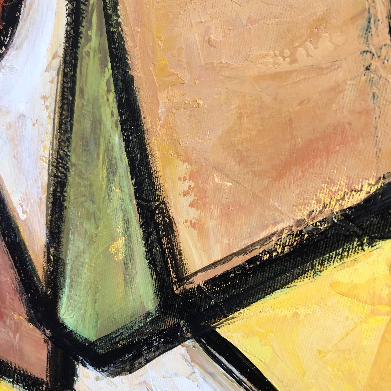 Modern cubism faces artwork FIDELITY OF LOVE