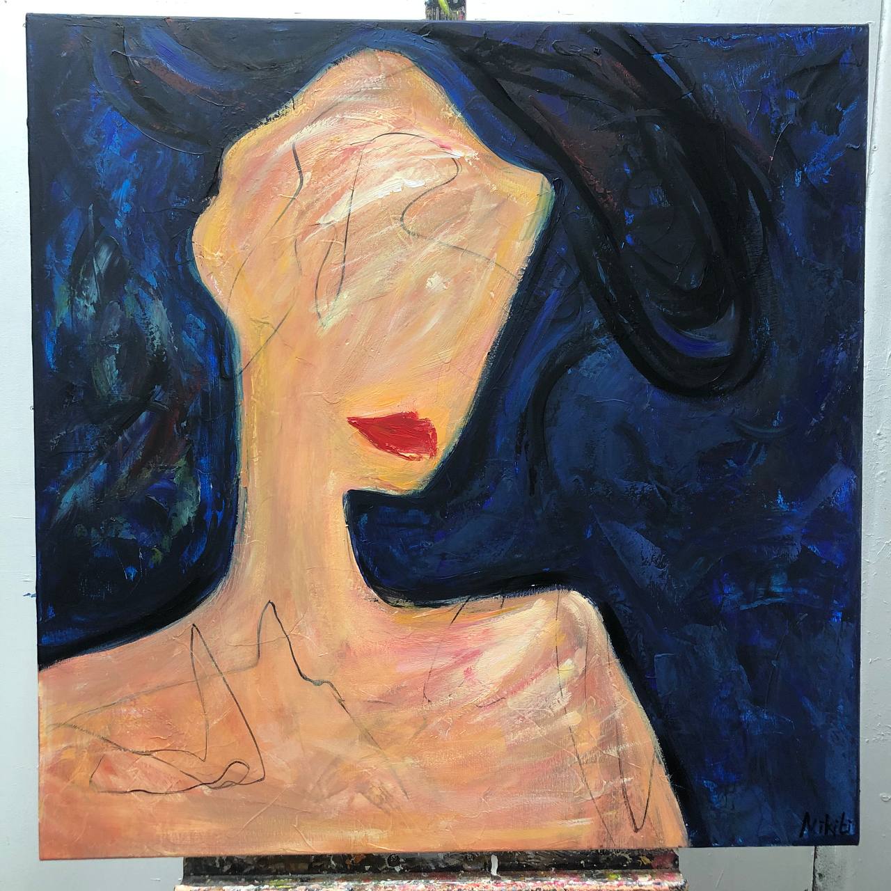 Custom invoice for additional cost for the gold frame for Aydan Roussat