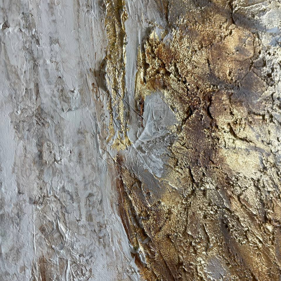 Abstract rich textured wings GOLDEN WINGS