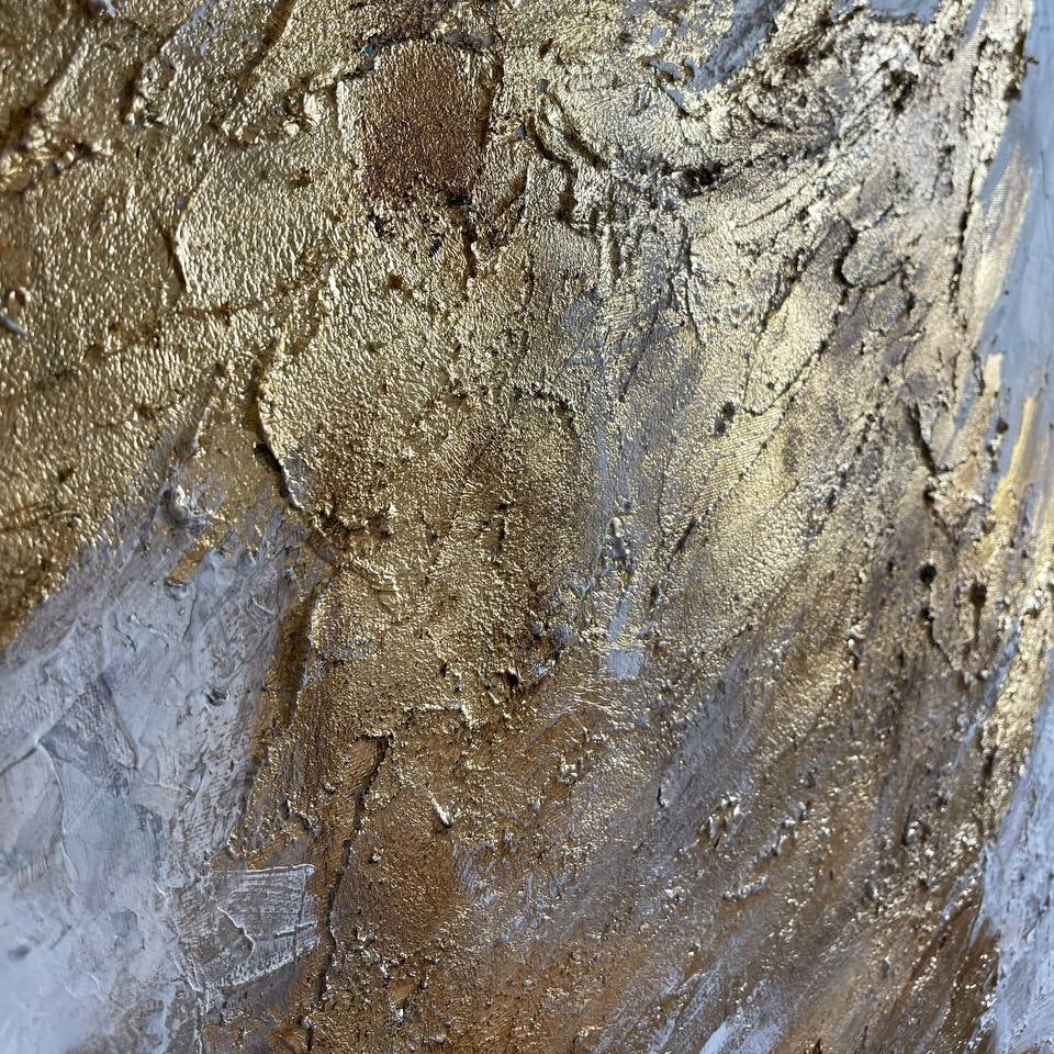 Abstract rich textured wings GOLDEN WINGS