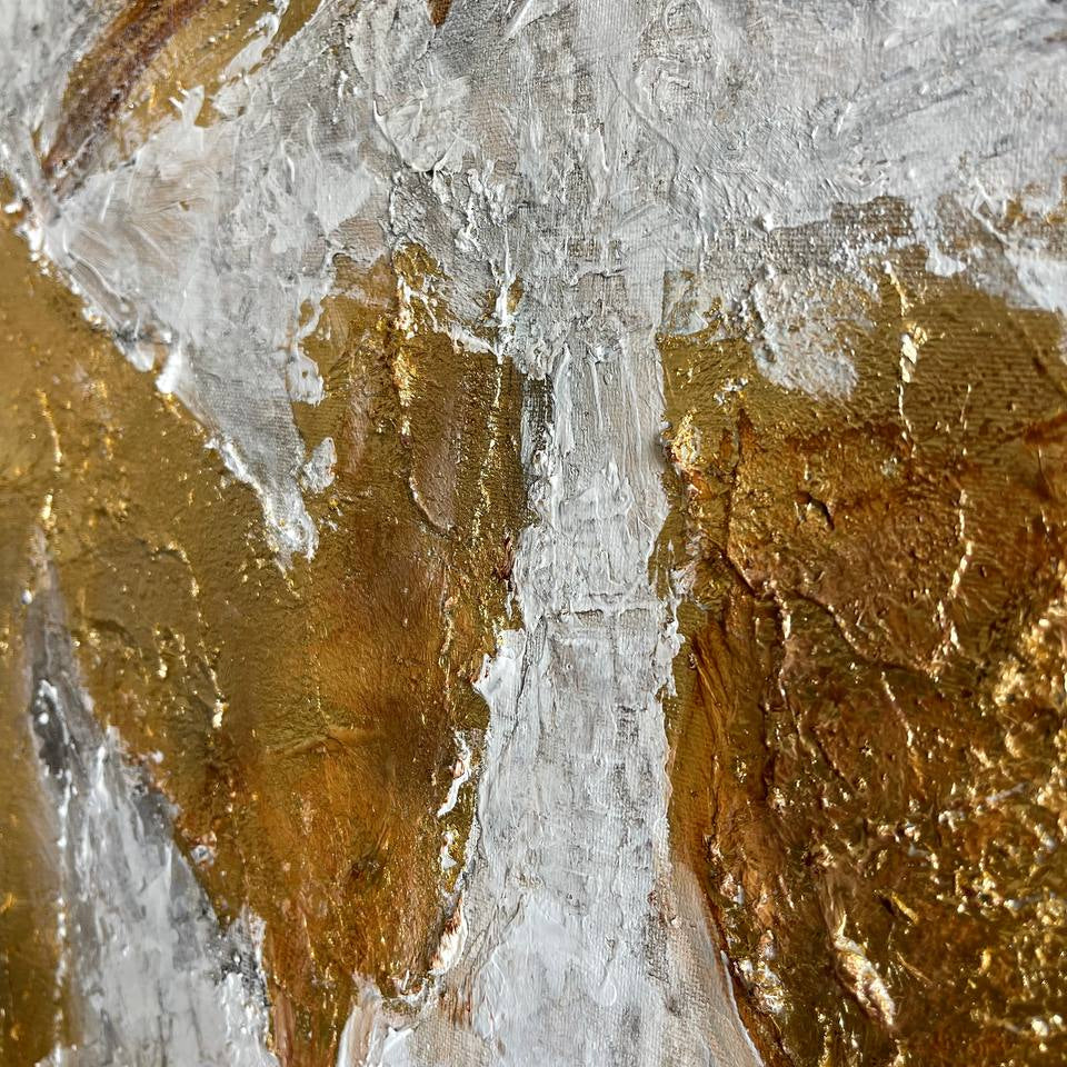 Abstract rich textured wings GOLDEN WINGS