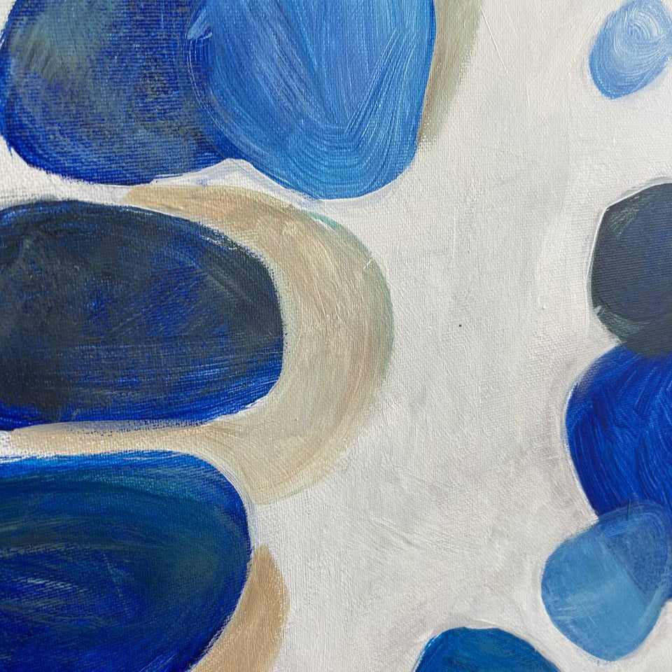BLUE STONES 32"x32"