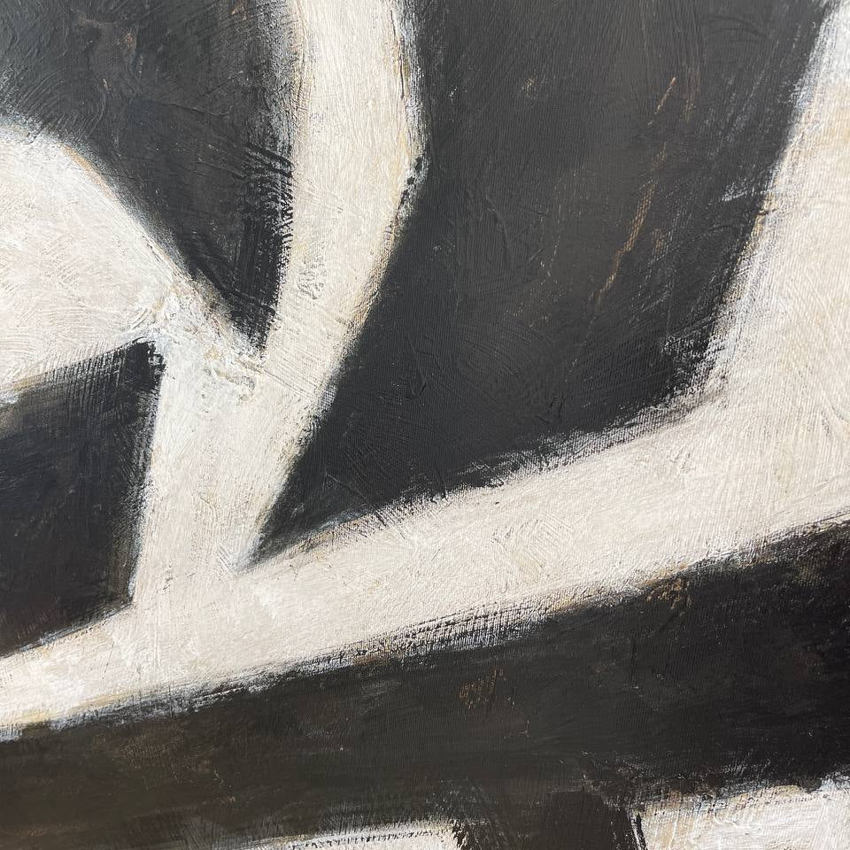 Original mimimalist momochrome painting WILD DREAMS