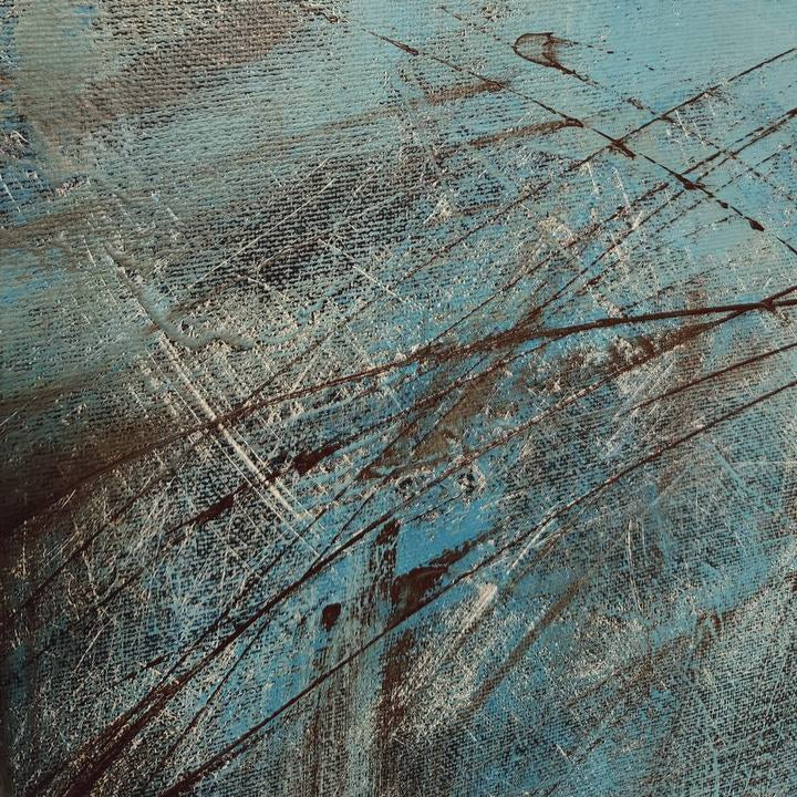 AZURE FRENZY 32"x32"