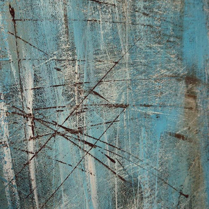 AZURE FRENZY 32"x32"