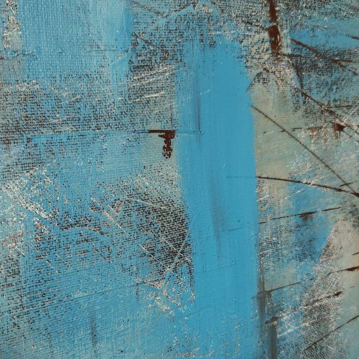 AZURE FRENZY 32"x32"