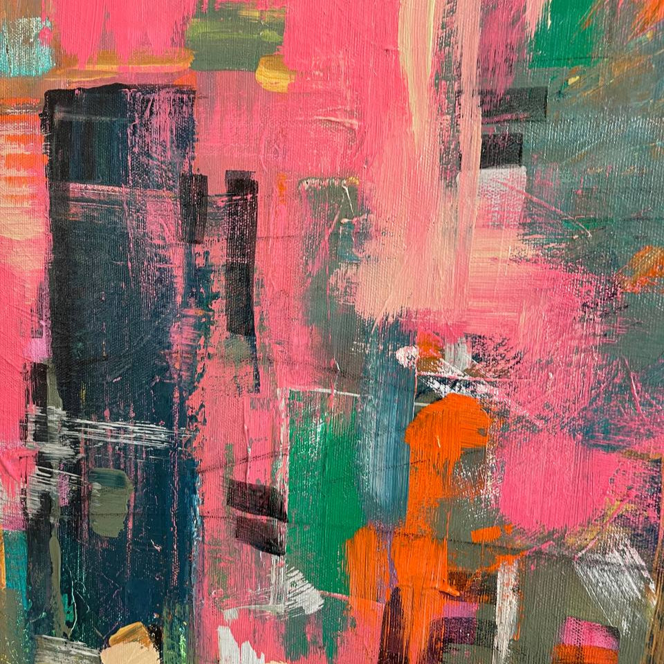 BRASS COLLISION 20"x20"