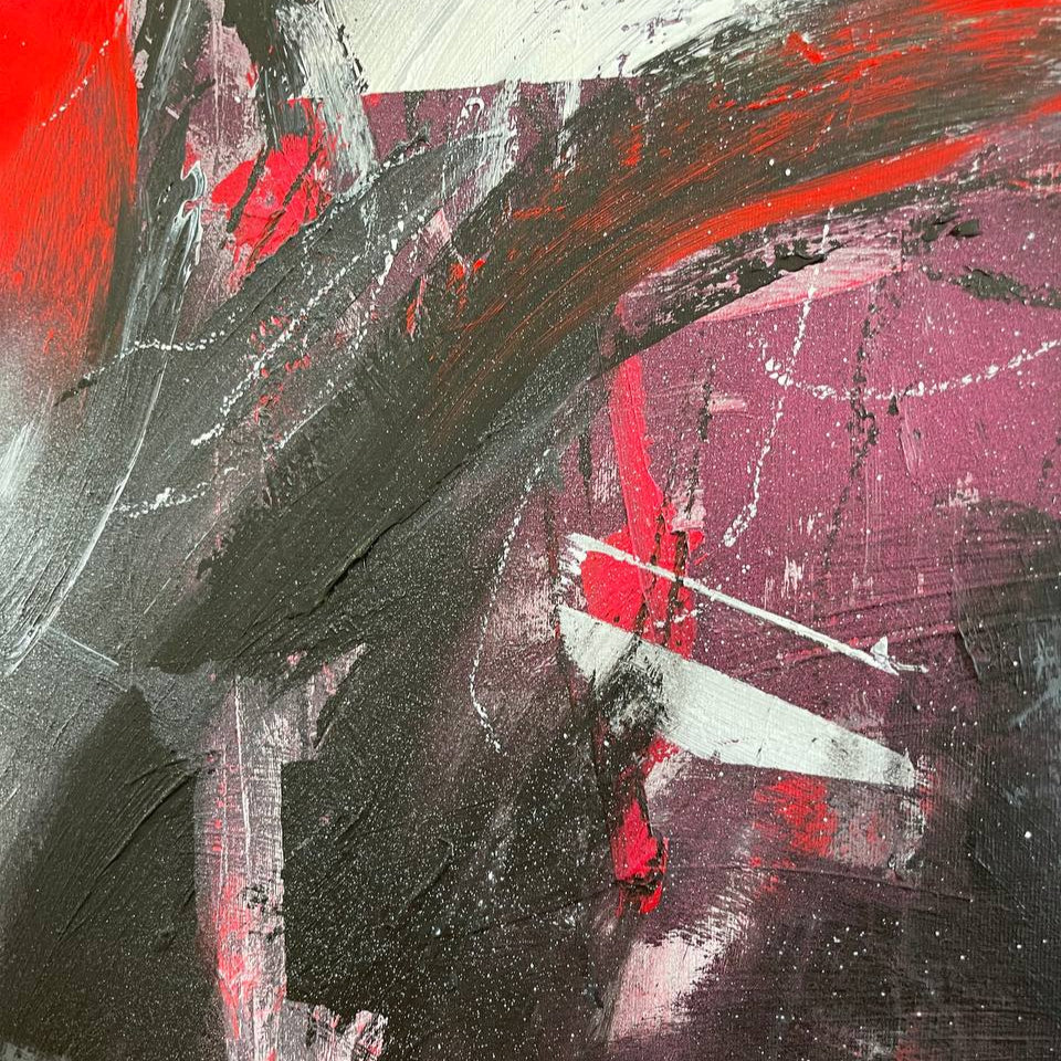 RED VERTIGO 60"x54"