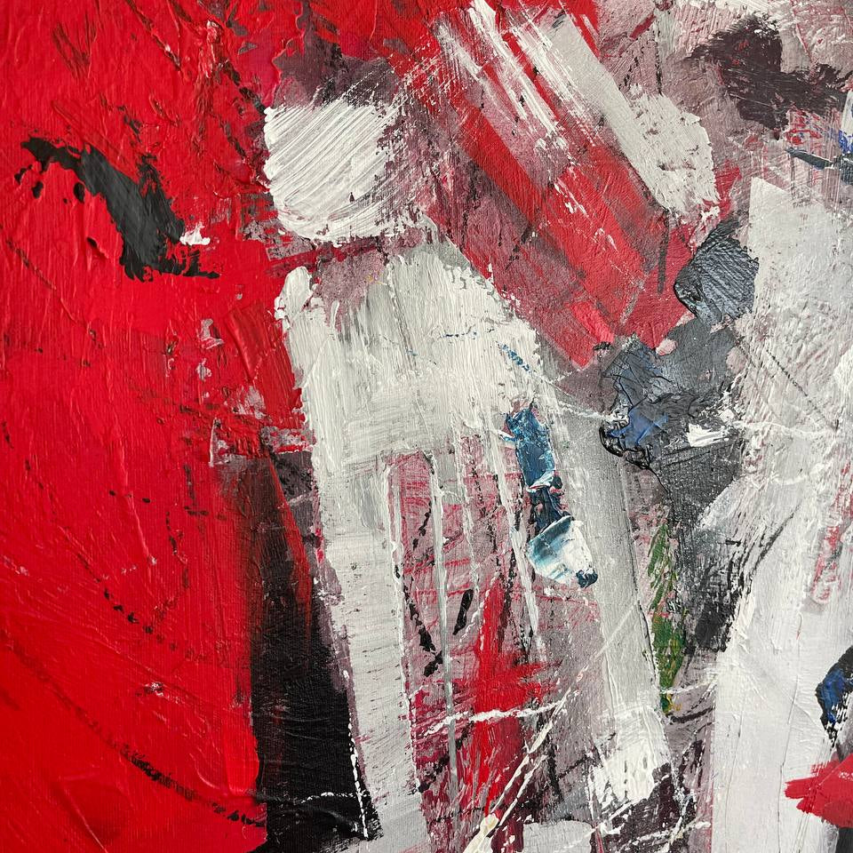 RED VERTIGO 60"x54"