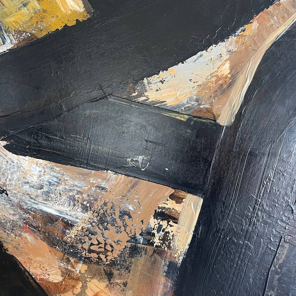 BLACK EXPRESSION 54"x36"