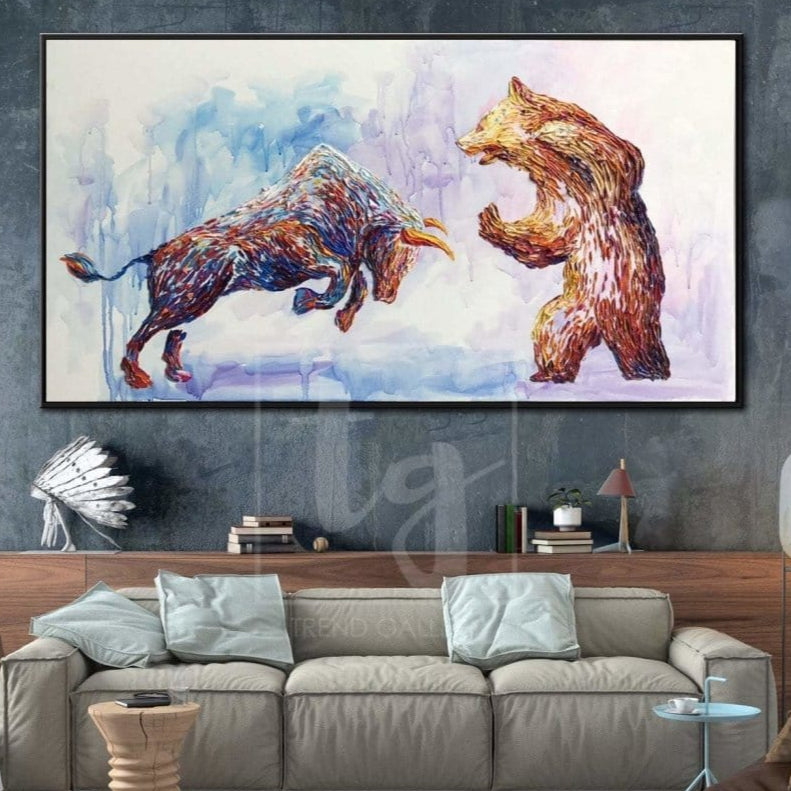 Animal impasto style painting RAISED RISKS