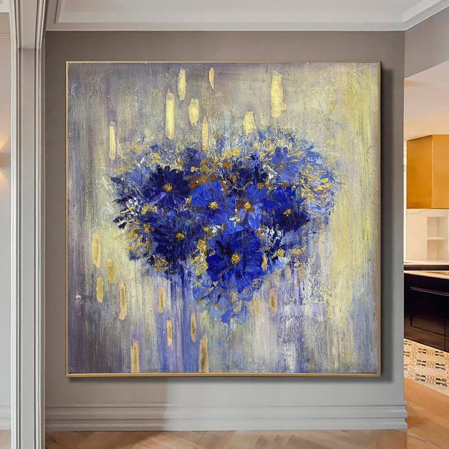 Romantic painting FLOWER HEART