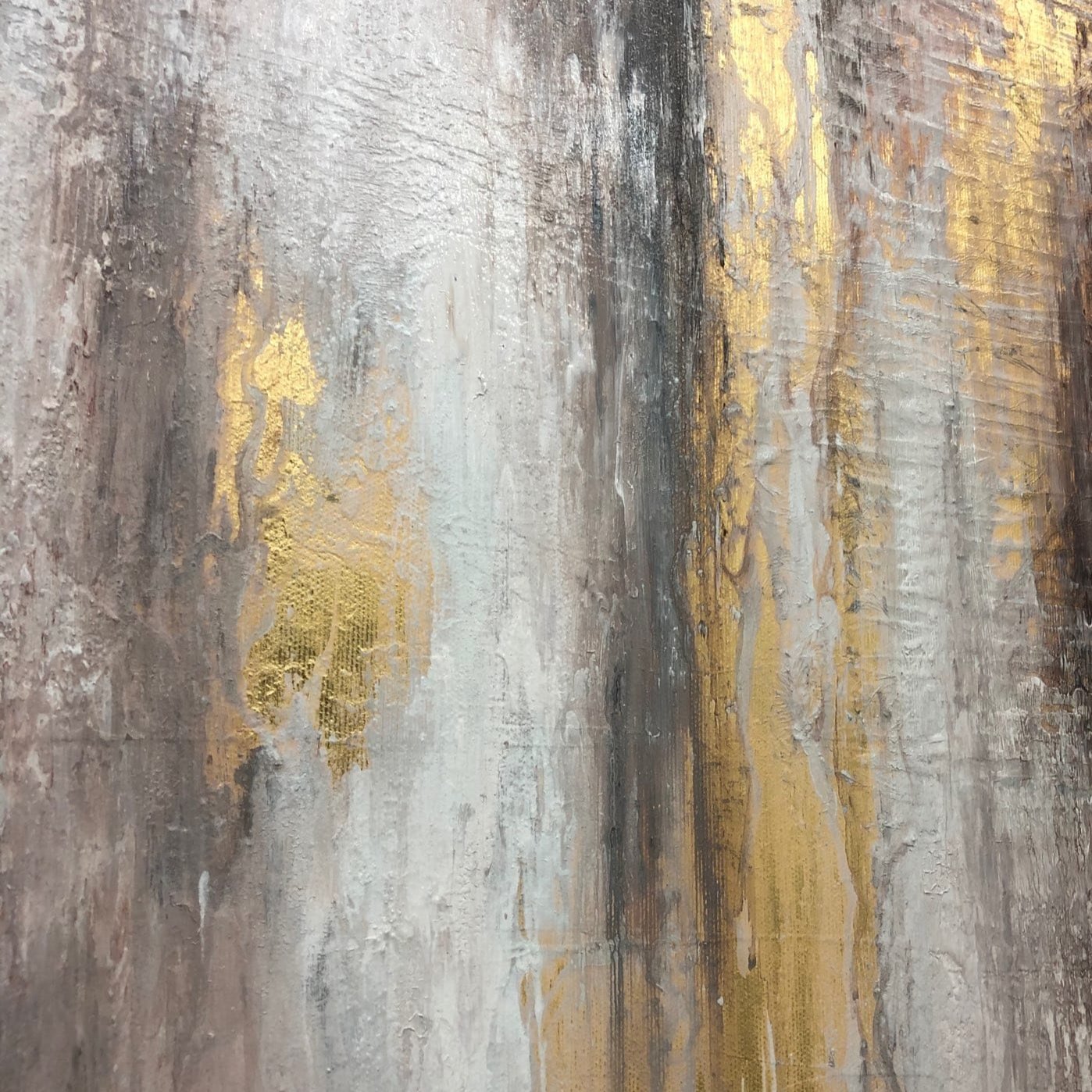 Wall art living room GOLDEN GLITTER