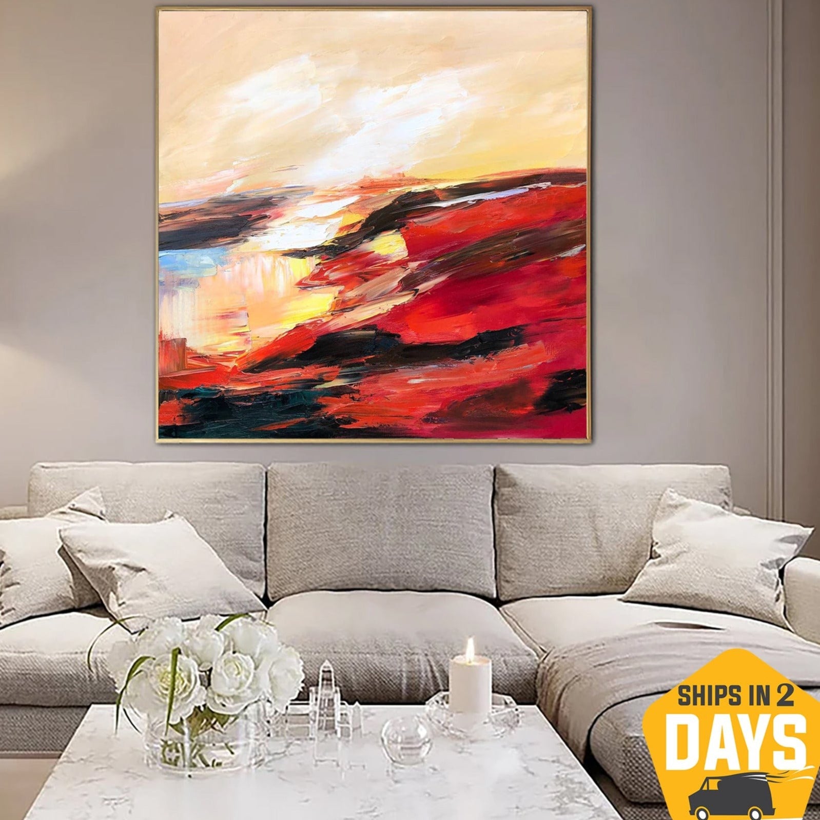 HOT DESERT 31.5"x31.5"