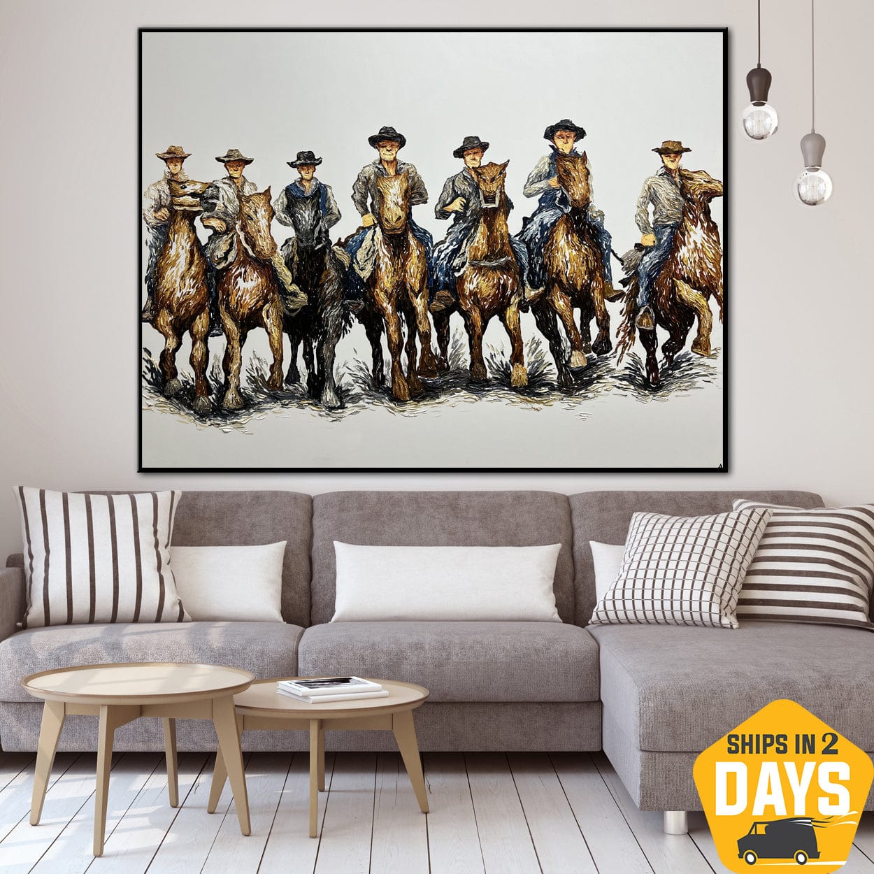 COWBOY'S WALK 48"x64"