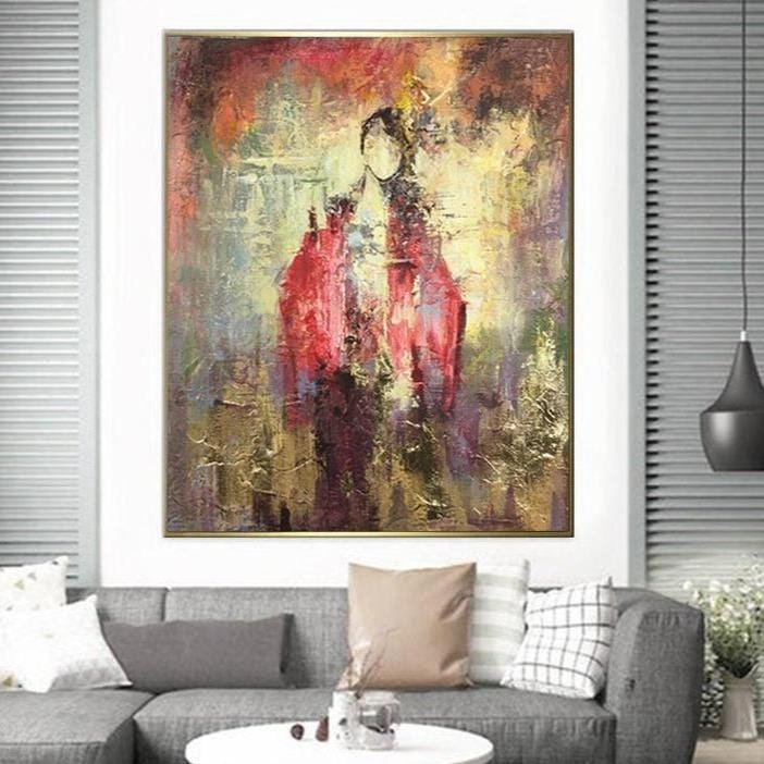 Figurative dynamic modern artwork EASTERN DREAMS