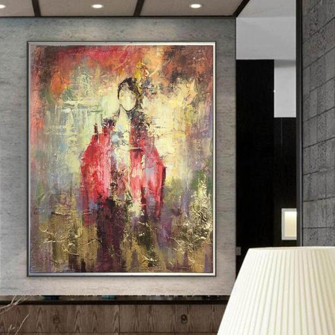 Figurative dynamic modern artwork EASTERN DREAMS