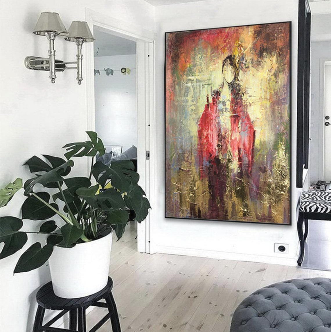 Figurative dynamic modern artwork EASTERN DREAMS