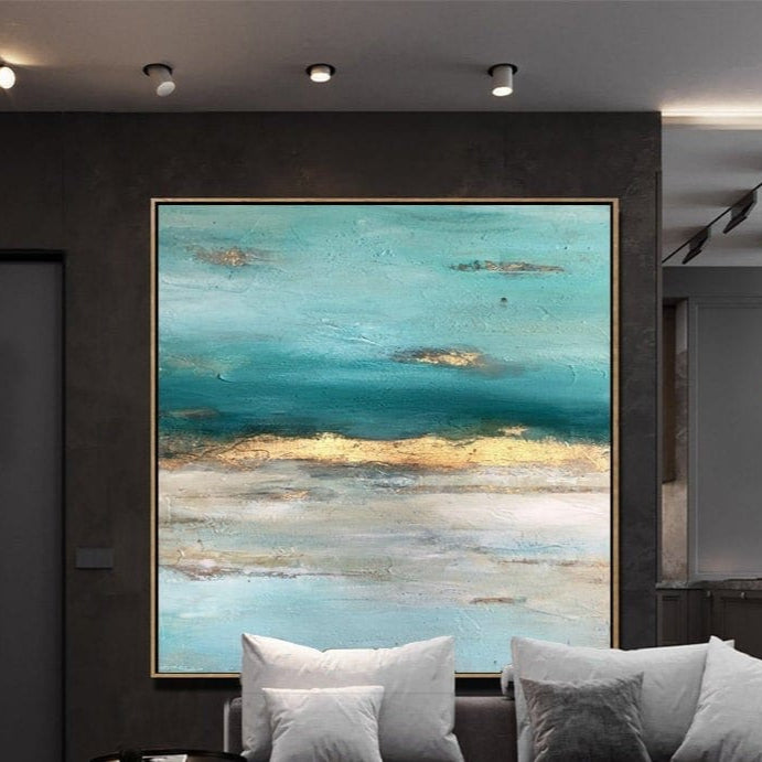 Serene horizon abstract art SUNSET OVERDRIVE