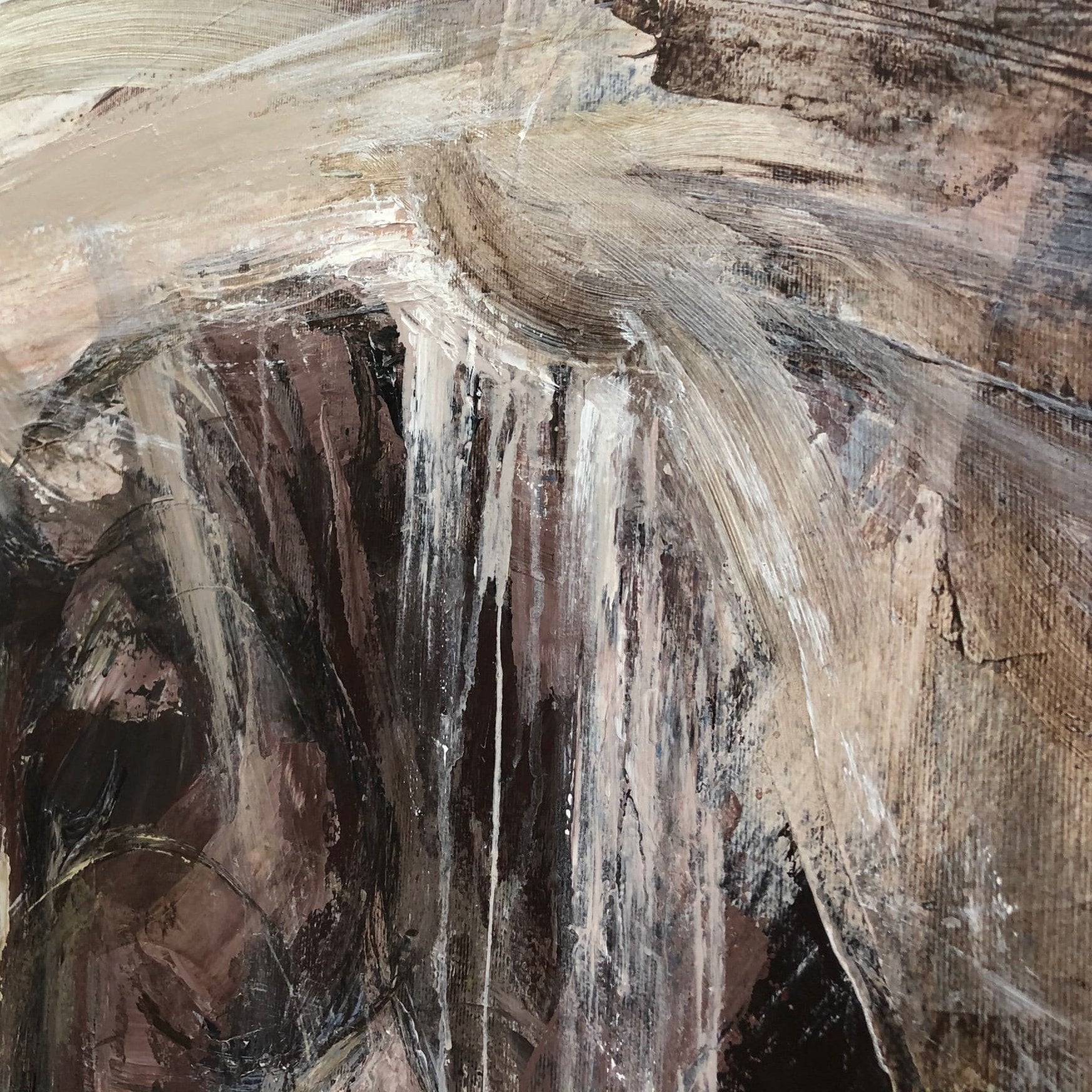 Animal abstract painting HORSE LOVE