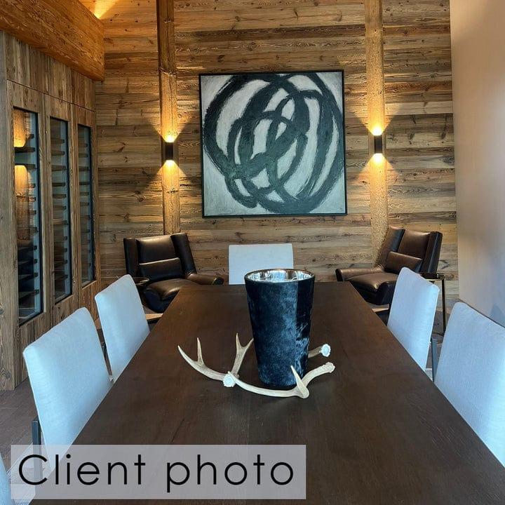 Black and white minimalist art CROP CIRCLES