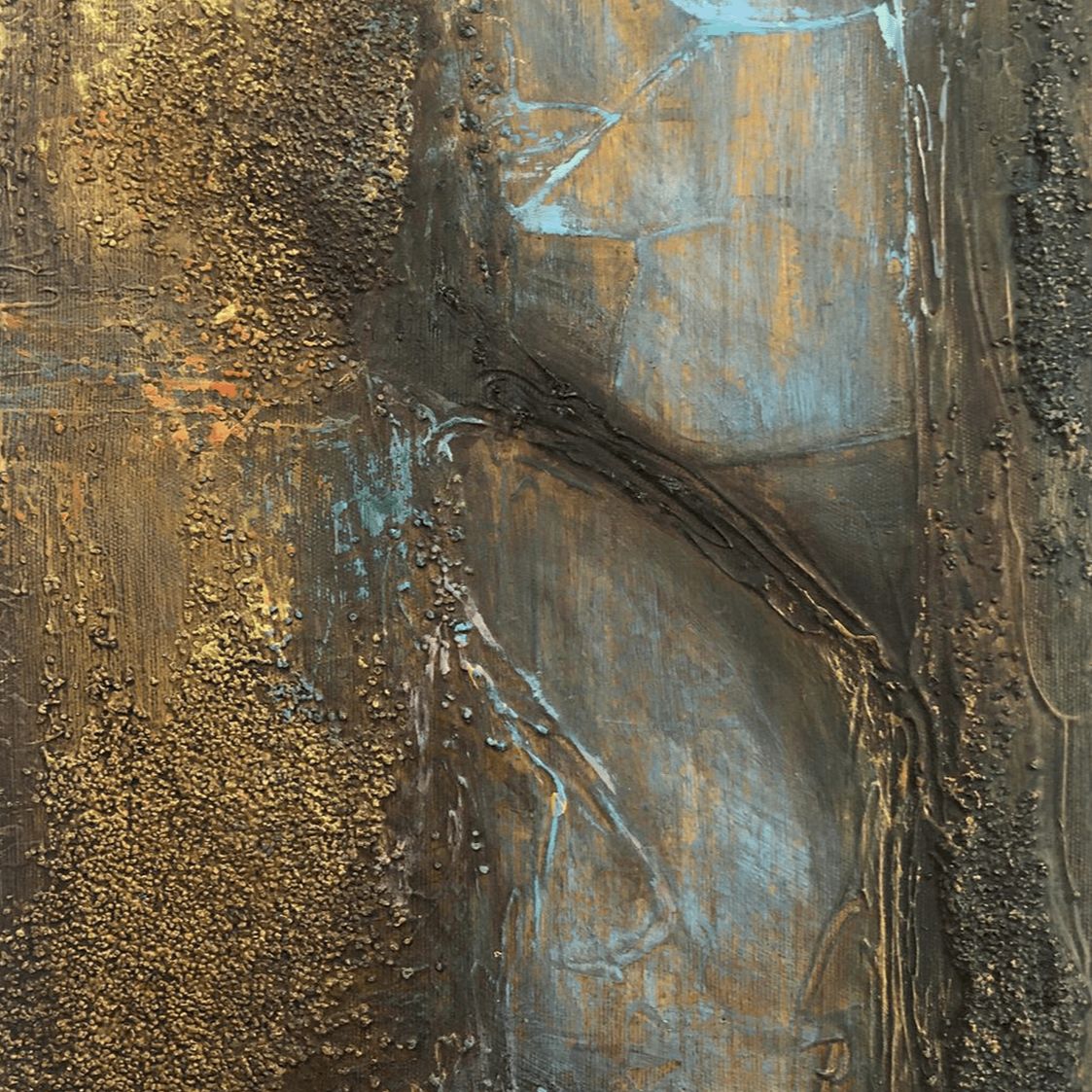 Textured industrial style canvas THE TREE OF LIFE