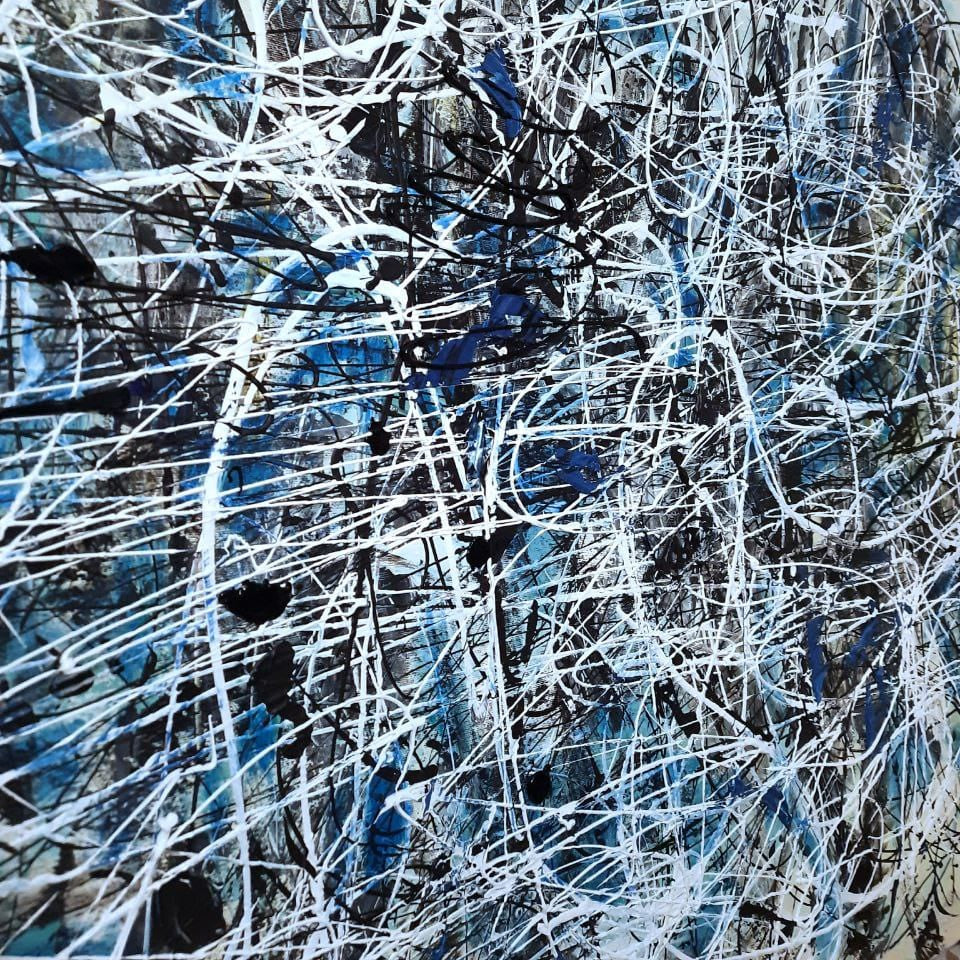 Abstract splashes of emotion art DISTURBANCE