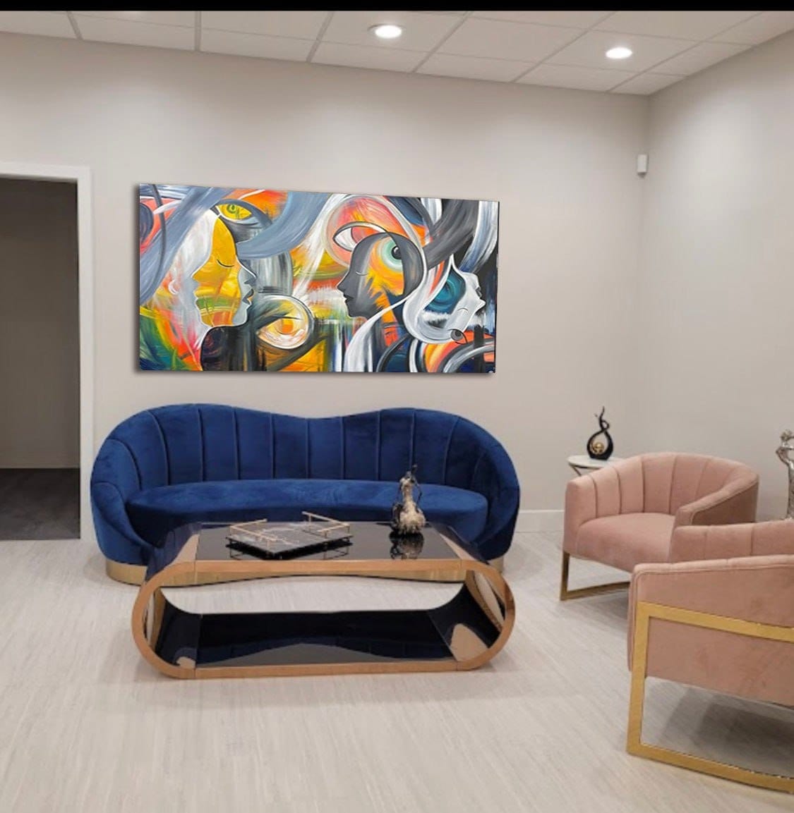 Visualization of a painting on your wall