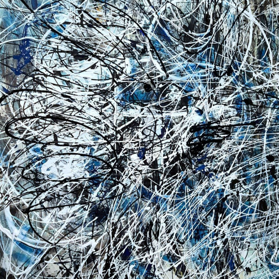 Abstract splashes of emotion art DISTURBANCE
