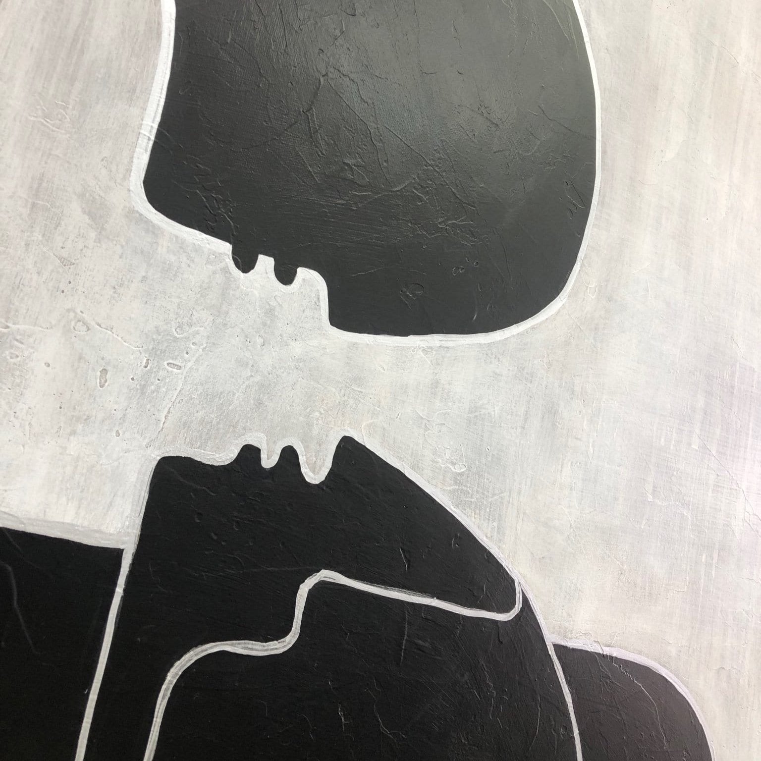 Oversized humans сouple painting LOVE FOREVER