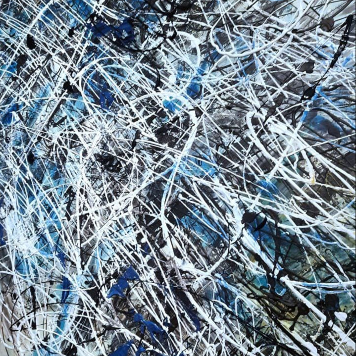 Abstract splashes of emotion art DISTURBANCE