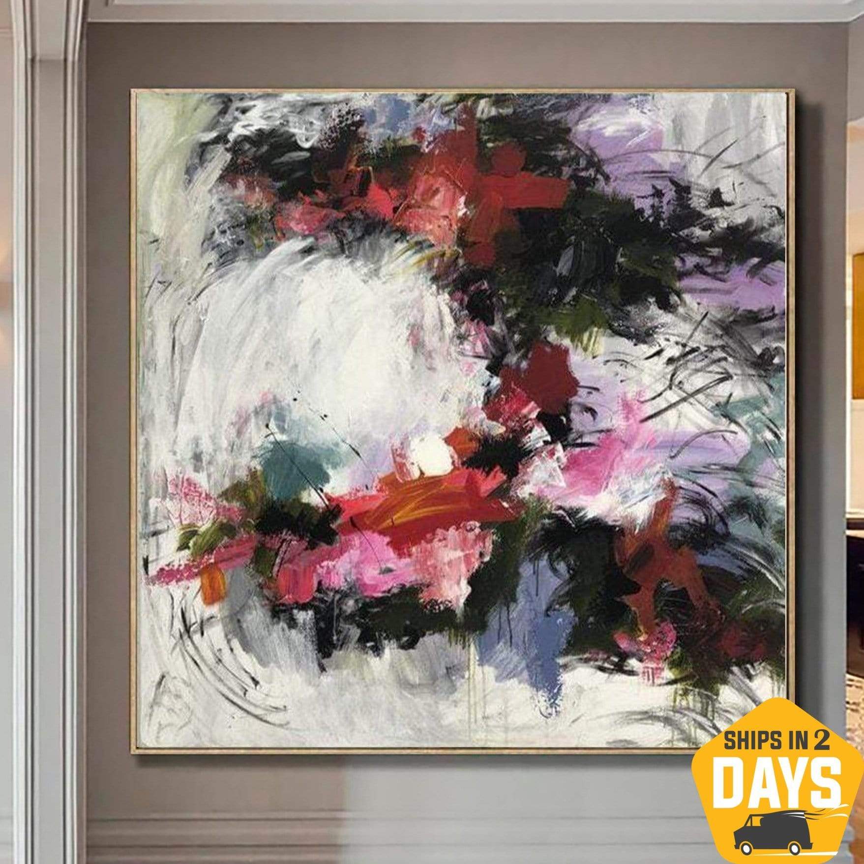 BROKEN FLOWER CROWN 40"x40"