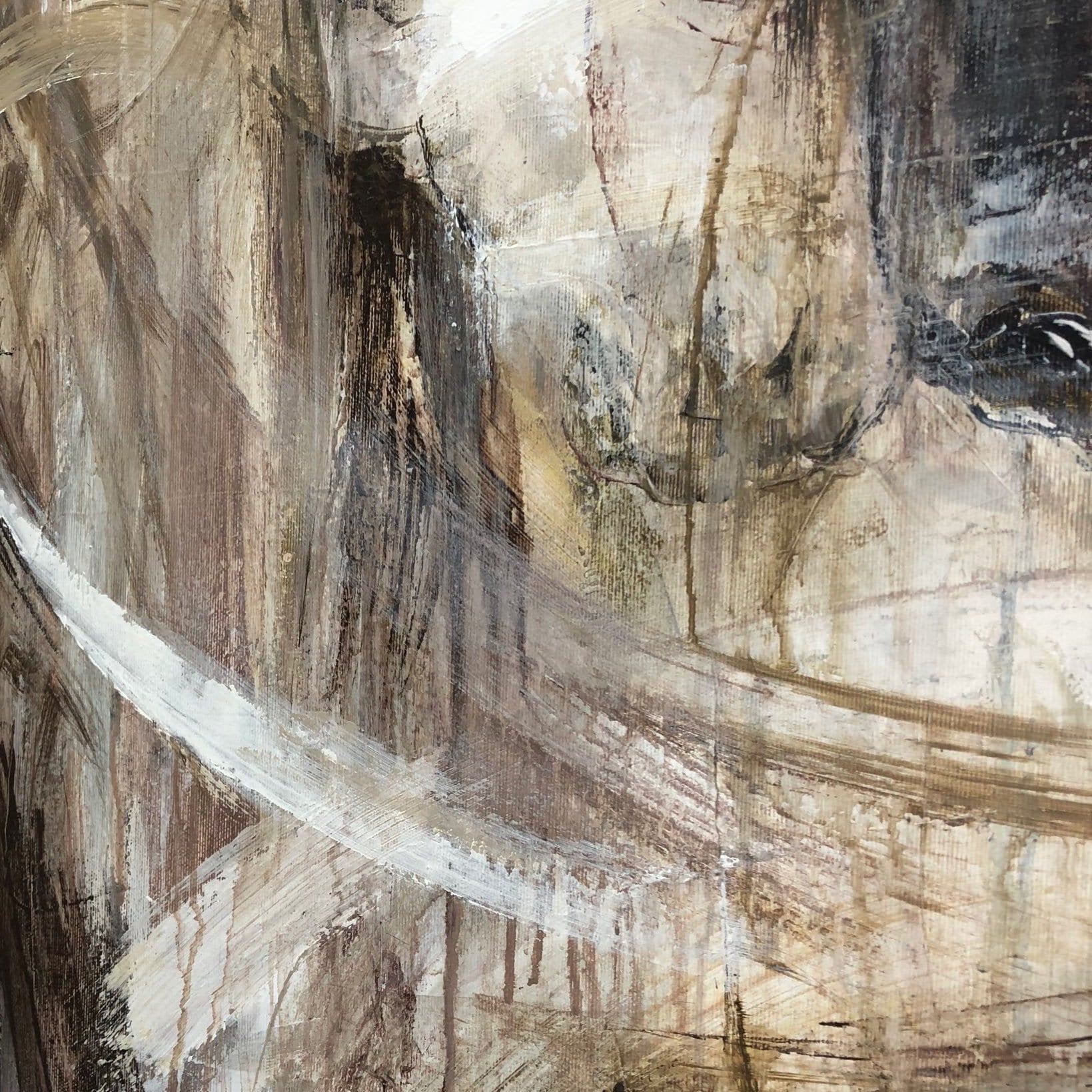 Animal abstract painting HORSE LOVE