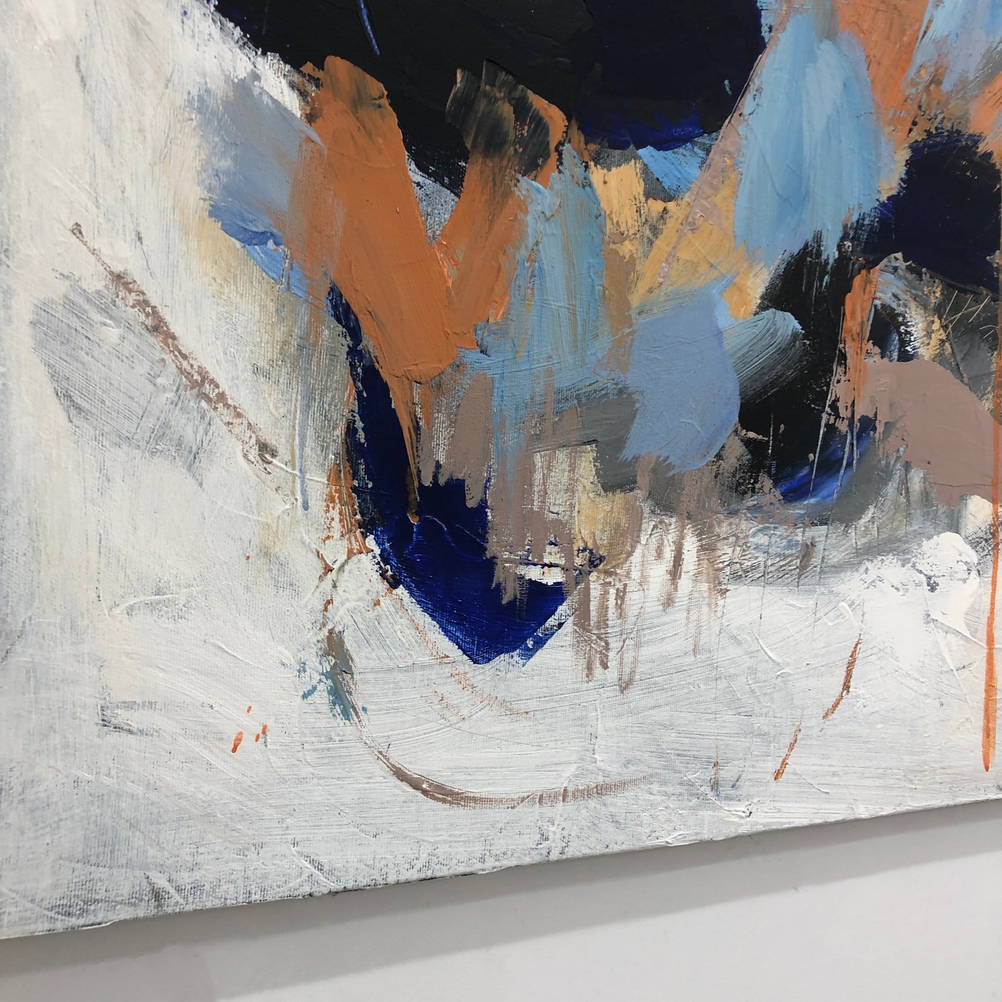 Modern expressive colorful canvas artwork BUTTLE LAKE