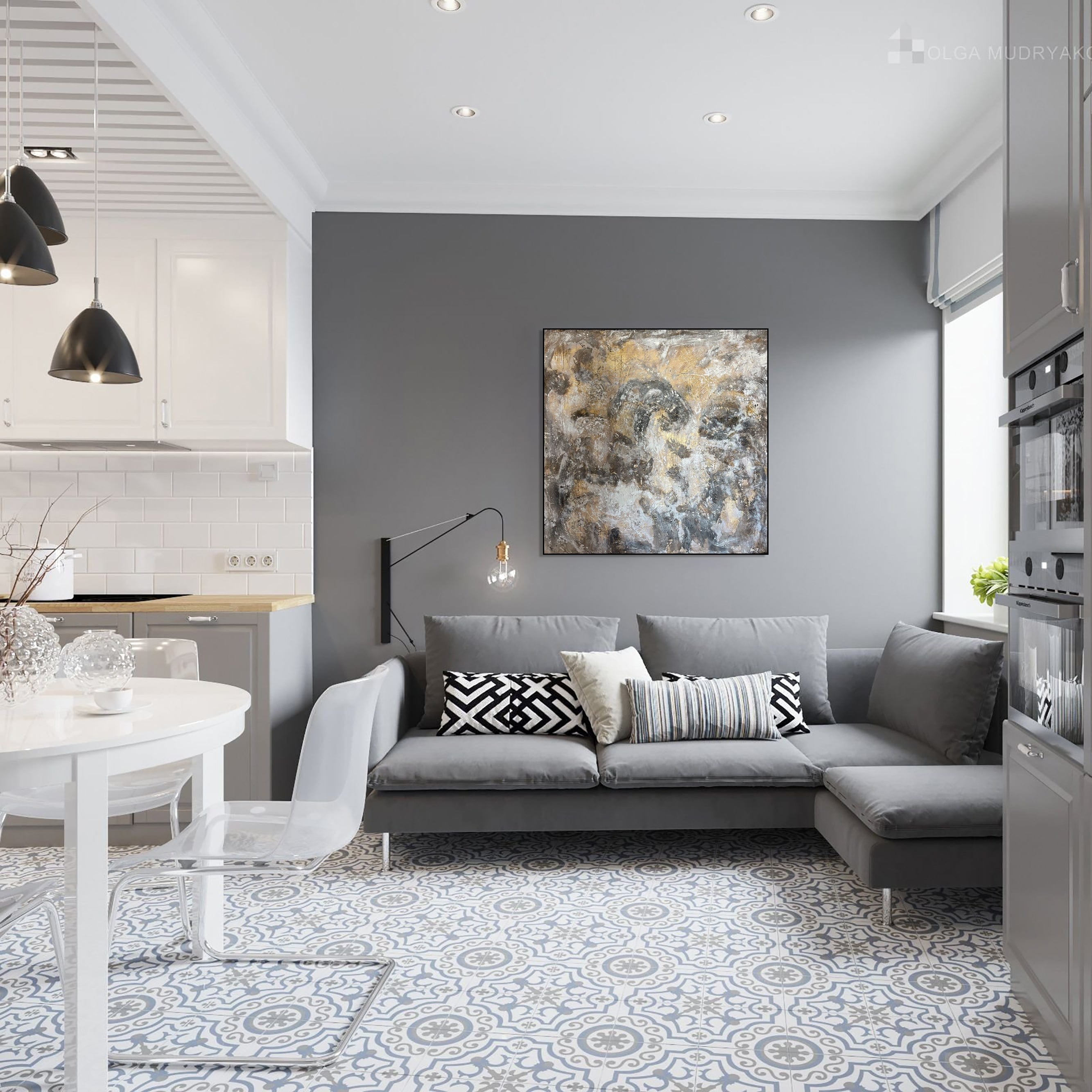 LIQUID MARBLE 48"x48"