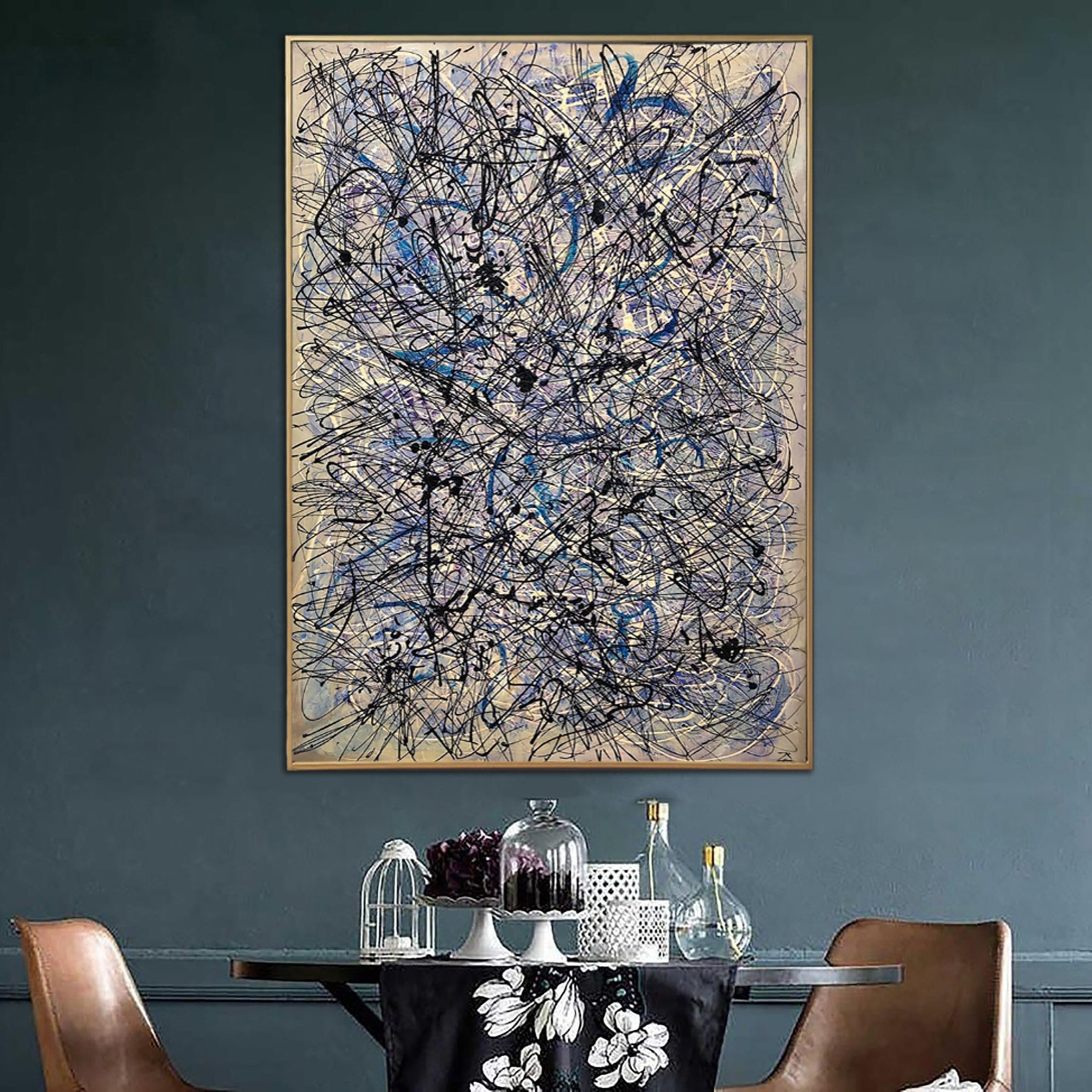 Expressionist abstract painting CHEMISTRY