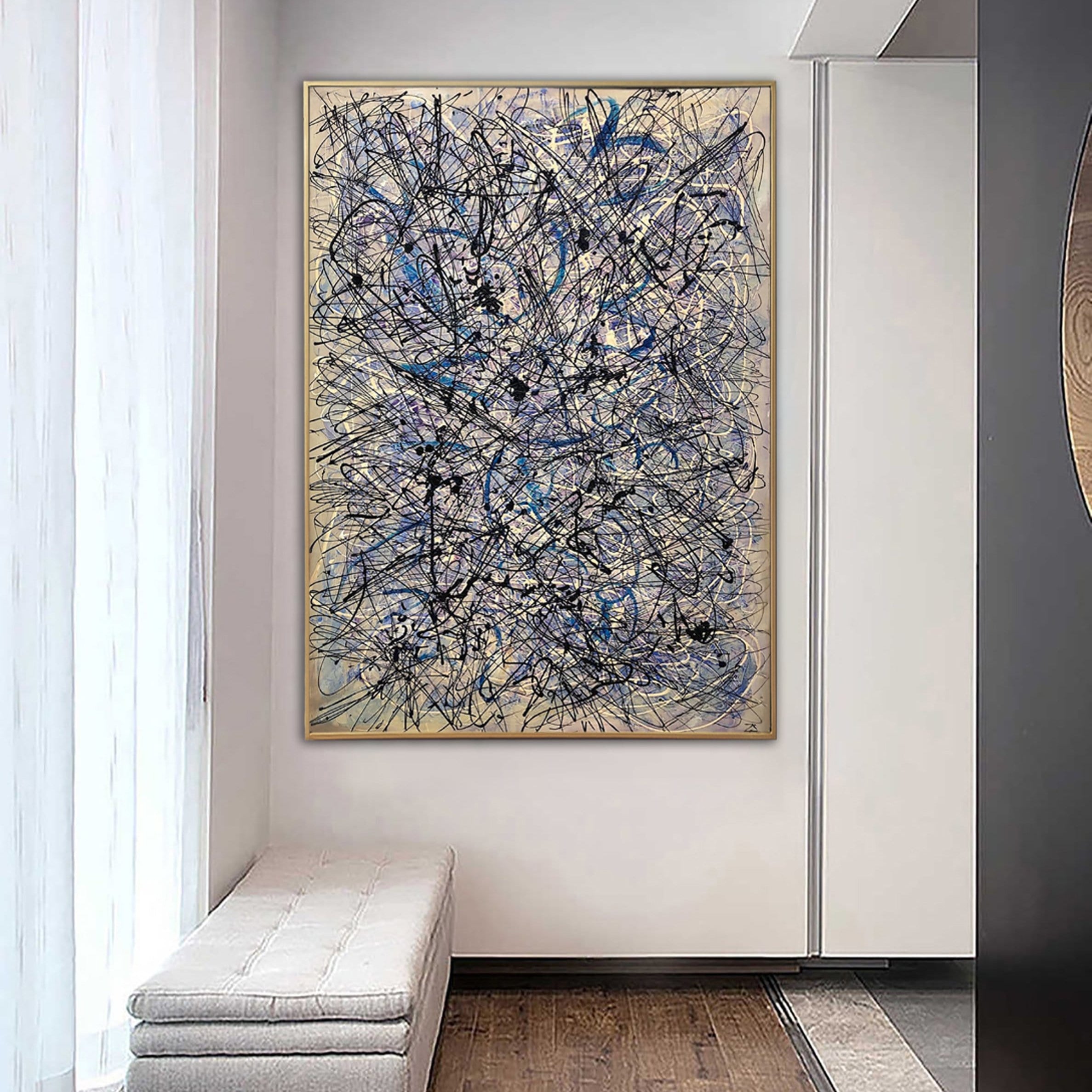 Expressionist abstract painting CHEMISTRY