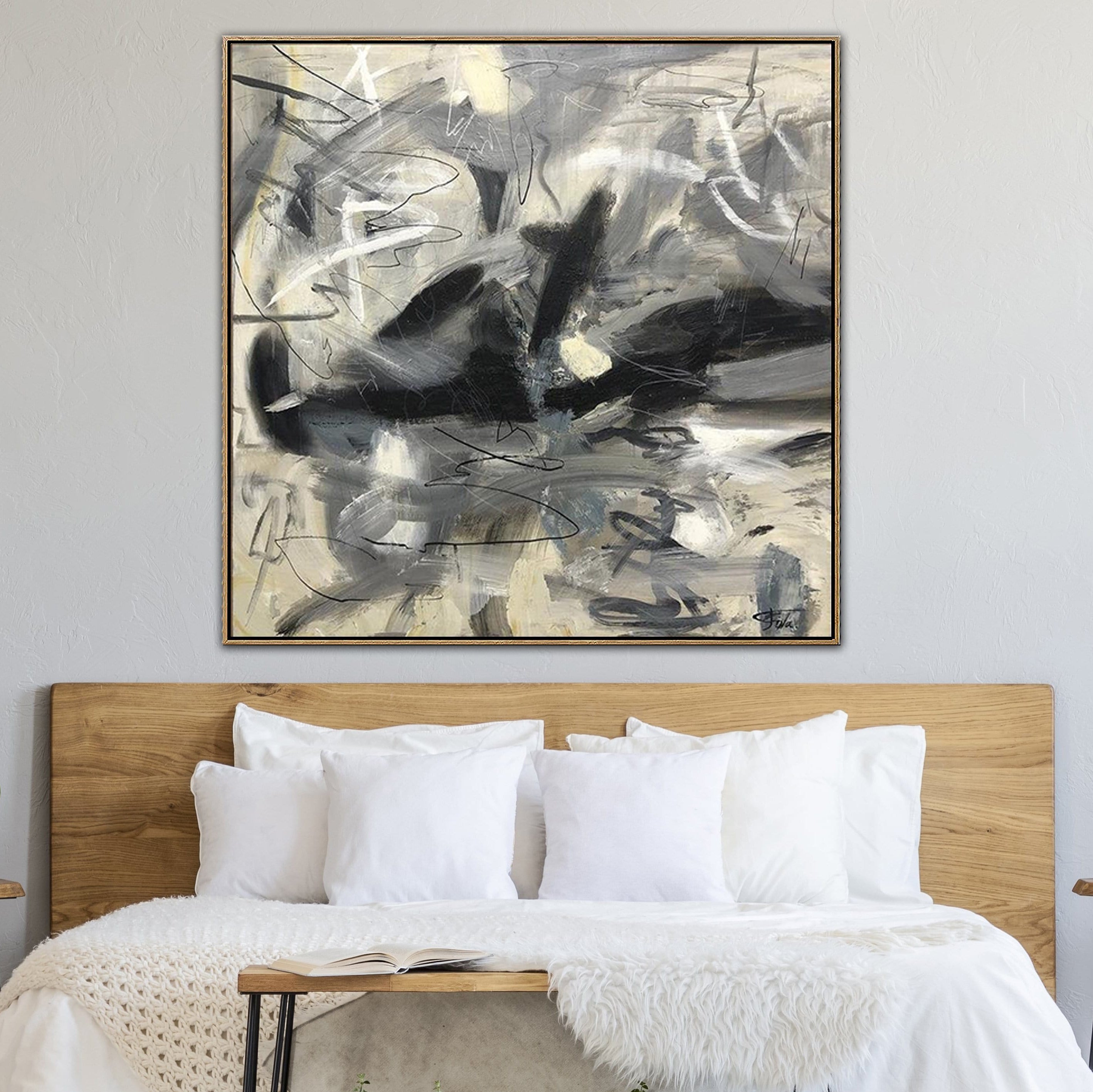 Dynamic expressive abstract painting MEMOIR DIARY