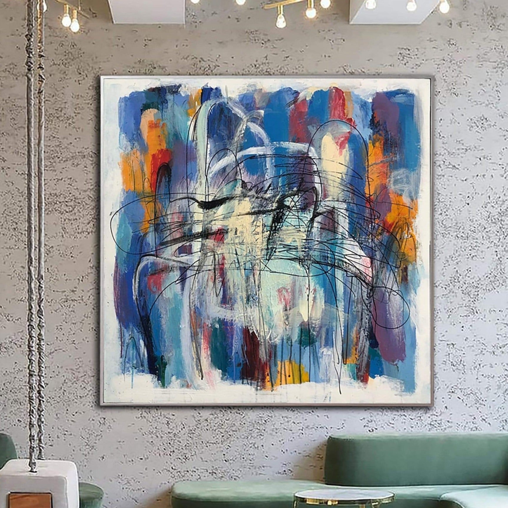 BLUE DREAMS Unstretched