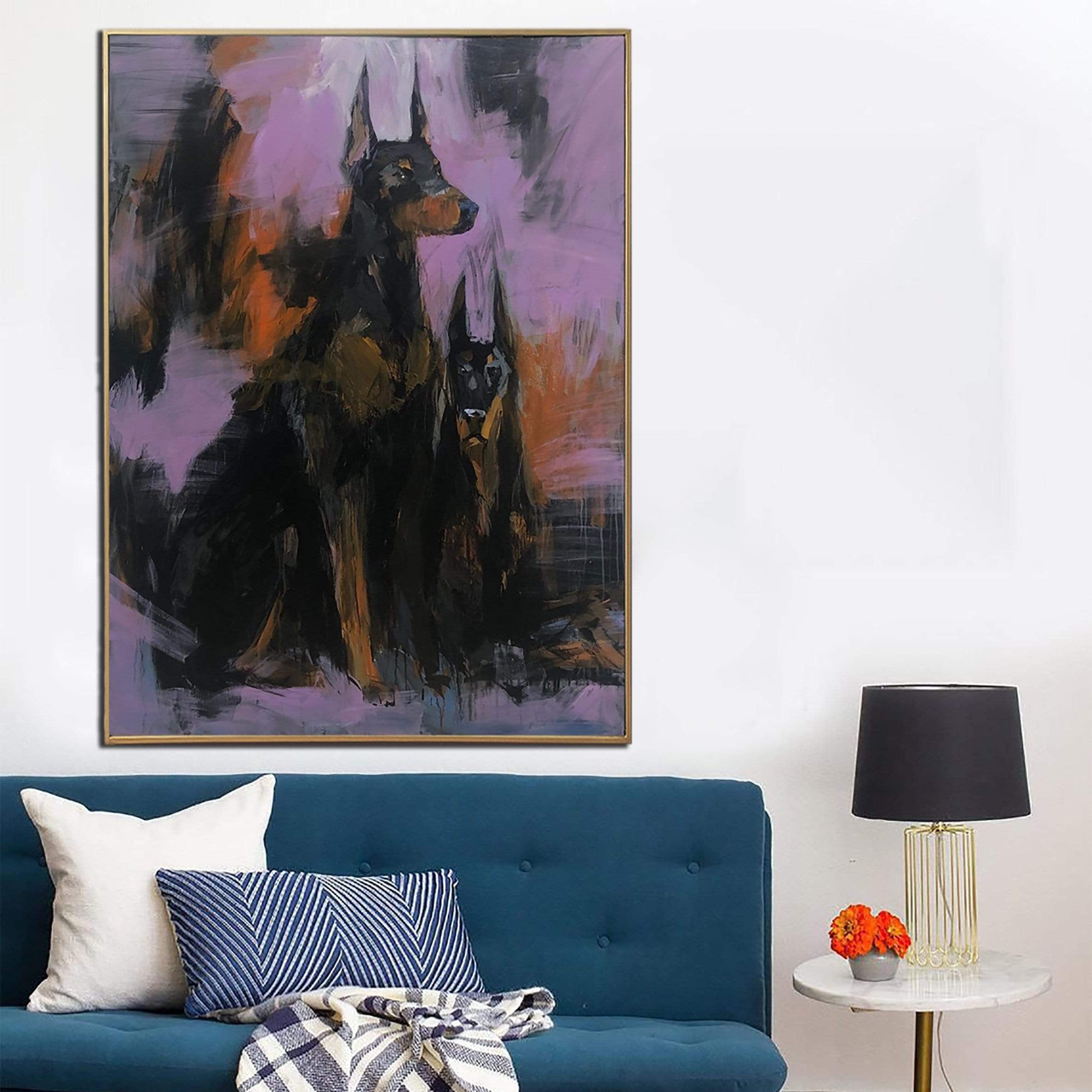 DOBERMANS 54"x40"