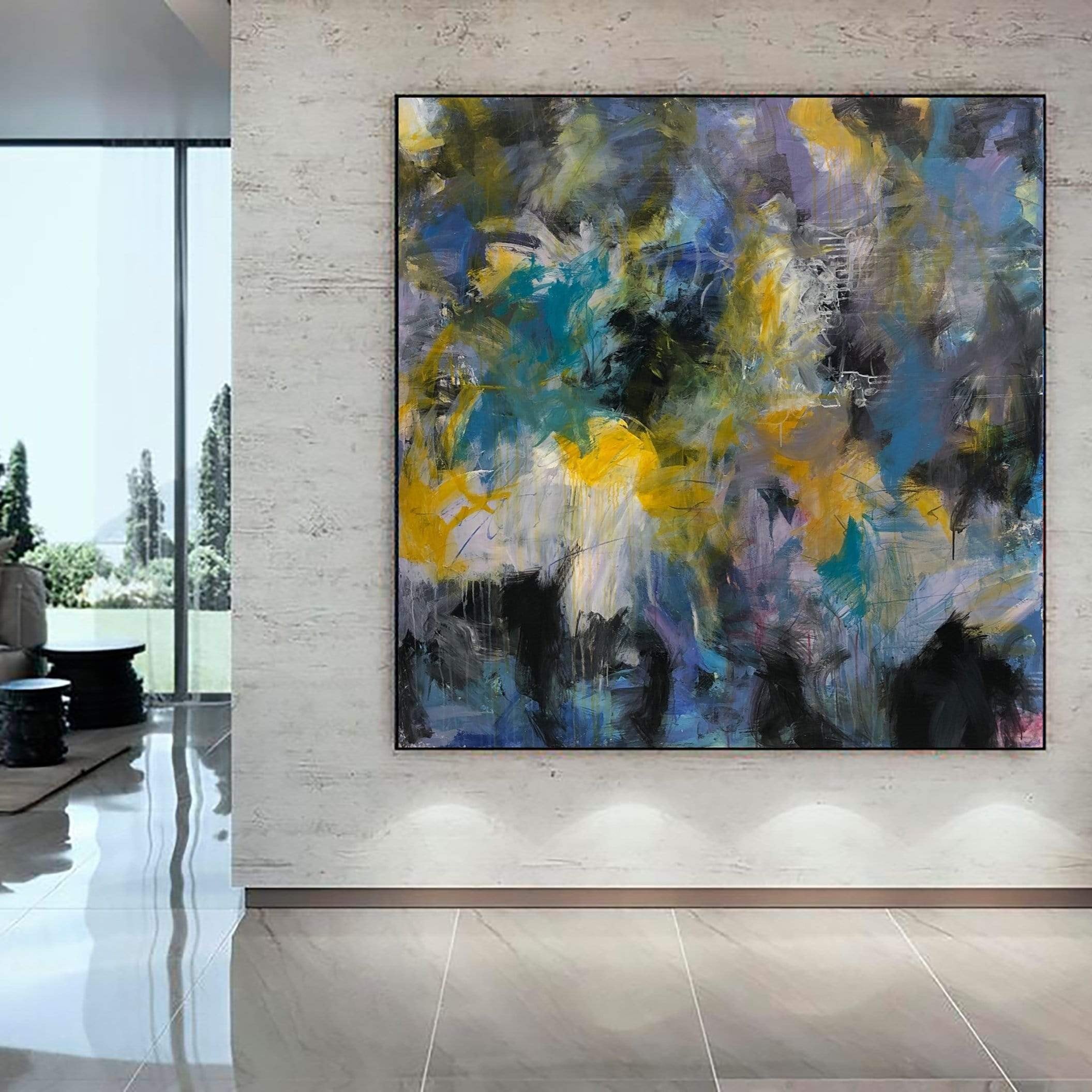 SUNRAYS IN THE SEA 46"x46"