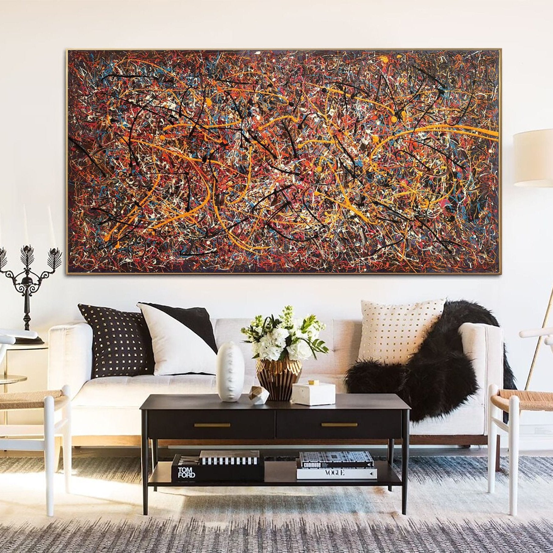 Textured abstract painting URBAN MADNESS