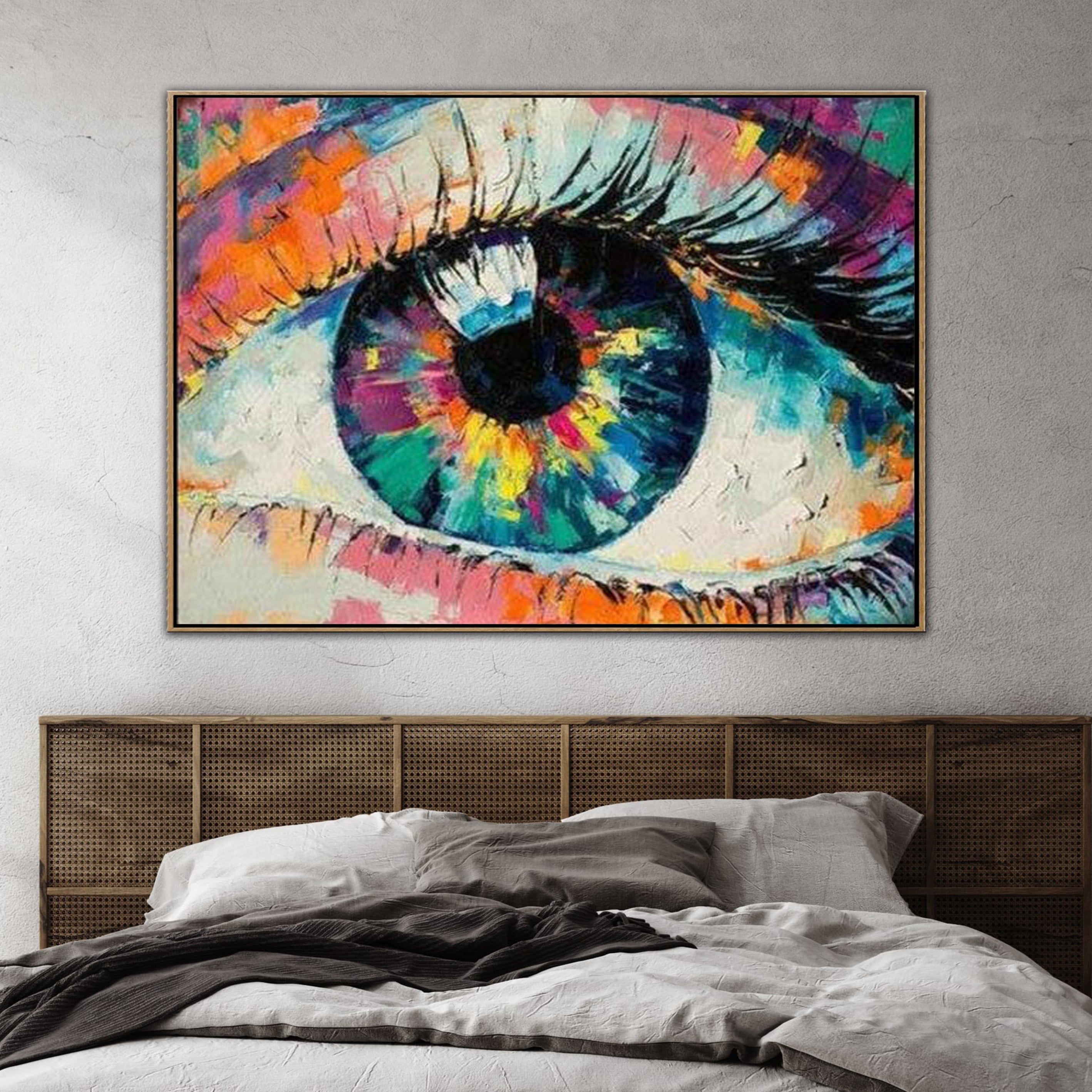 Figurative colorful abstract art THE SEEING EYE