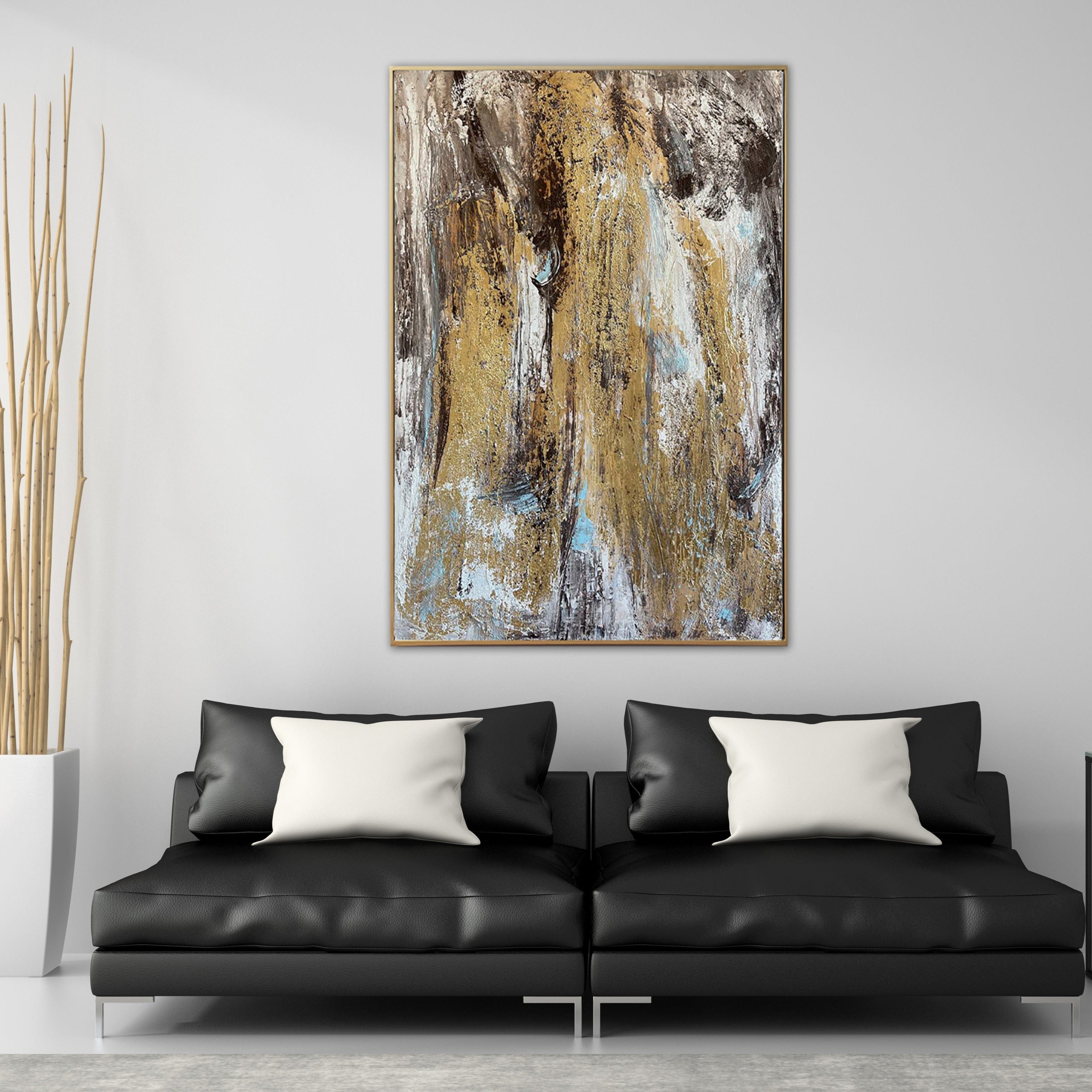 GOLDEN WATERFALL 44"x30"