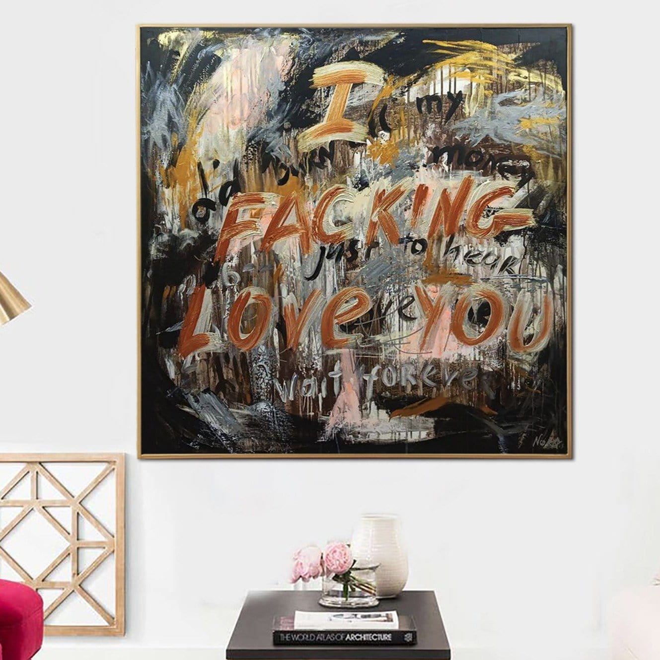 Abstract love expression romantic art DAMN LOVE