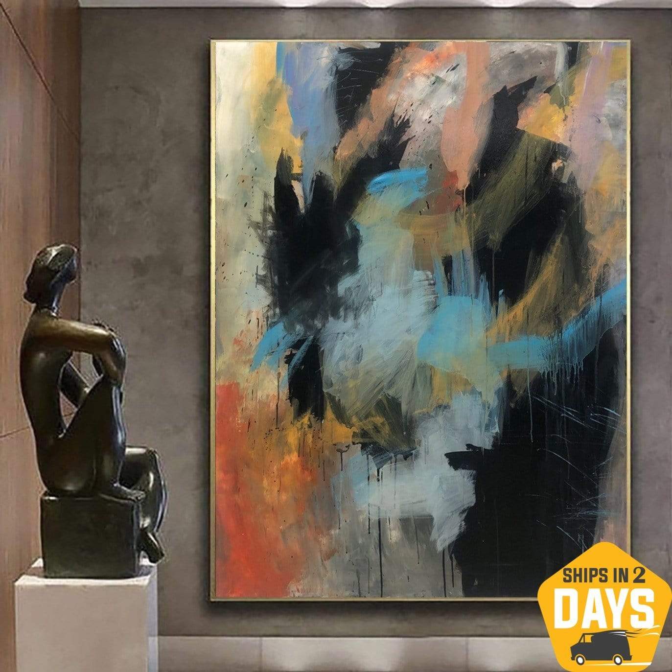 DARK SILHOUETTE 54"x40"