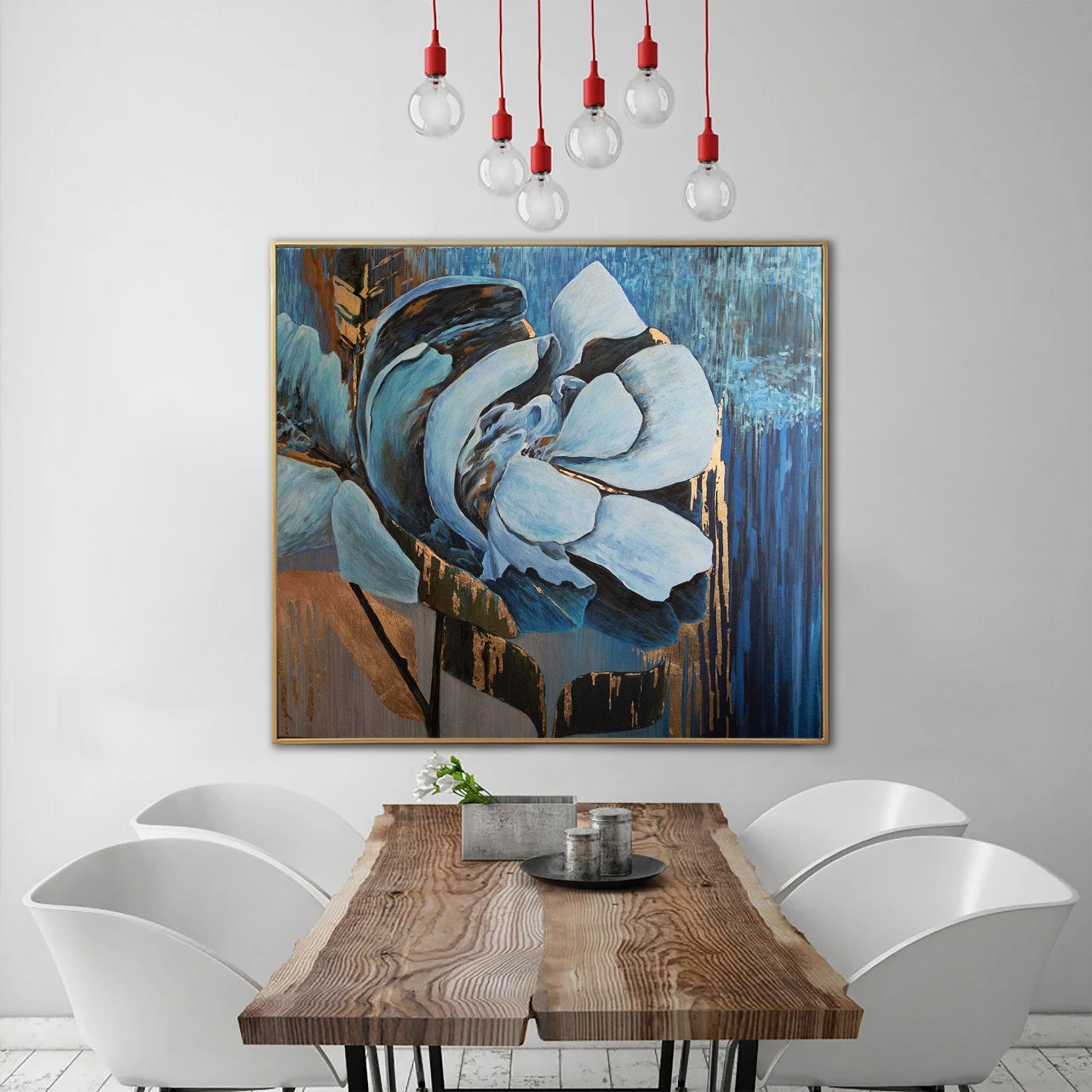 BLUE ROSE 39.76"x44.09"